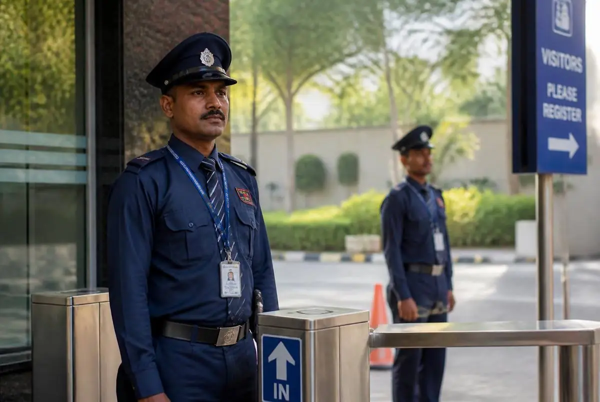 Trained security personnel deployed by Sadguru Krupa Manpower